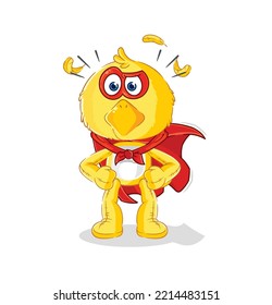 the chick heroes vector. cartoon character