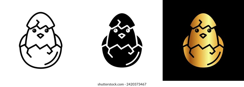 The Chick Icon captures the adorable essence of a young bird, symbolizing innocence and new beginnings. Perfect for a variety of designs, this icon adds a touch of cuteness and charm.