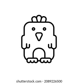 Chick icon. Icon design. Template elements. Flat style