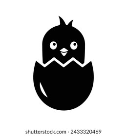Chick icon. sign for mobile concept and web design. vector illustration
