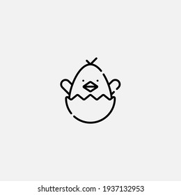 Chick icon sign vector,Symbol, logo illustration for web and mobile