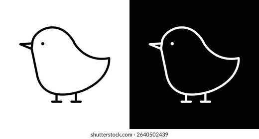 Chick icon symbol concept for graphic design, Website, UI. EPS