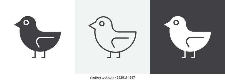 Chick icon.Trendy modern flat linear vector illustration on white background.