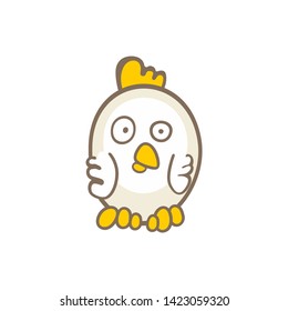 Chick. isolated on white background