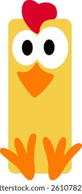 Chick Letter Vector Element Alphabet K