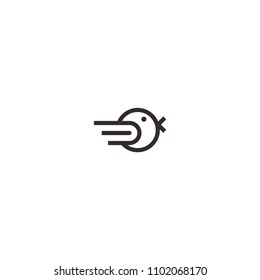chick logo design vector illustration template