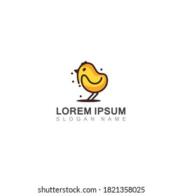 CHICK Logo Minimalist Icon Template Color Line Creative