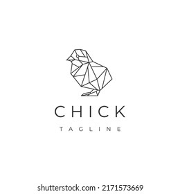 Chick logo vector icon design template