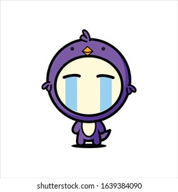chick mascot character vector illustration