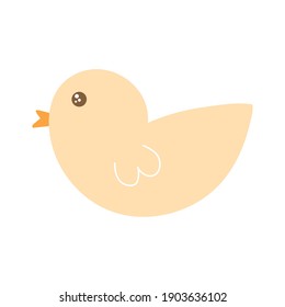 chick on a white background vector illustration design