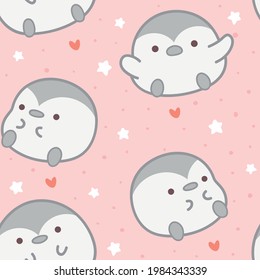 chick pattern seamless background, easter animal cartoon illustration