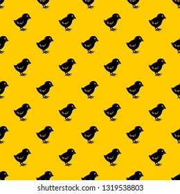 Chick pattern seamless vector repeat geometric yellow for any design