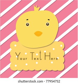 Chick with text 7