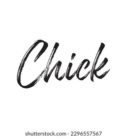 chick text on white background.