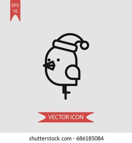 Chick vector icon, illustration symbol