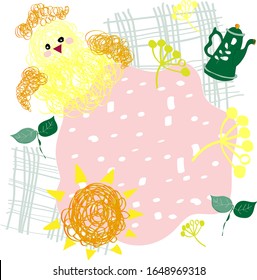 chick yellow spring easter pastel tenderness