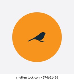 Chickadee icon silhouette vector illustration

