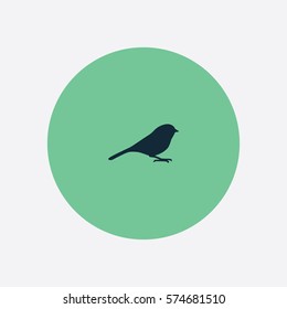 Chickadee icon silhouette vector illustration

