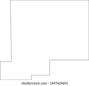 chickasaw county map in state of mississippi