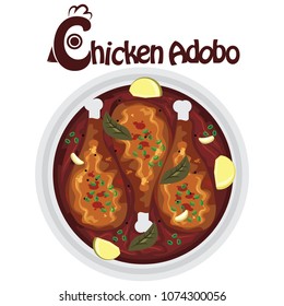 Chicken Adobo Philippine Delicacy 