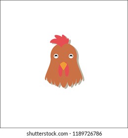 chicken animal head design