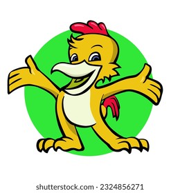 Chicken Animal Mascot vector illustration