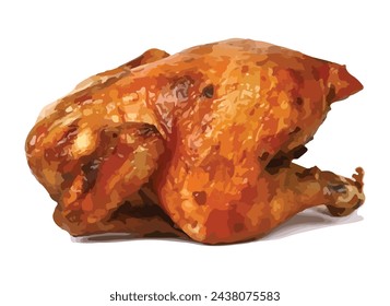 chicken art design template vector bbq ayam bakar panggang 