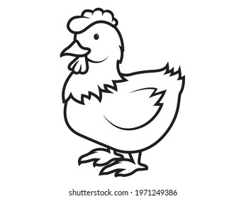chicken art vector cartoon art