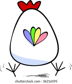 chicken from back