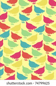 chicken background illustration