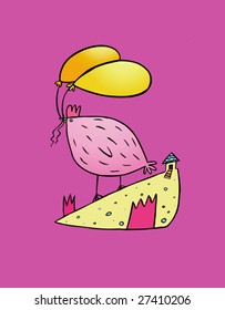 Chicken with Balloons