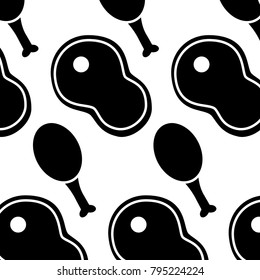 chicken beef food pattern image 