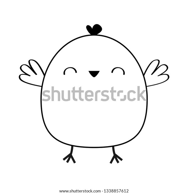 Image Vectorielle De Stock De Icone Tete De Tete D Oiseau Poule 1338857612