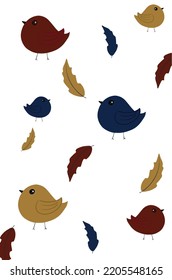 Chicken Bird Pattern Simple Fur Feather