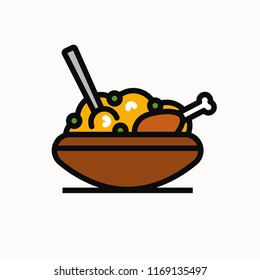 biryani pot images stock photos vectors shutterstock https www shutterstock com image vector chicken biryani pot vector illustration 1169135497