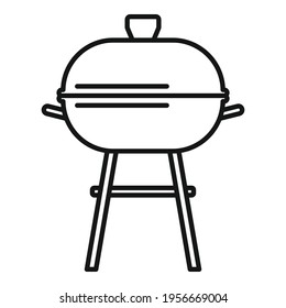 Chicken brazier icon. Outline Chicken brazier vector icon for web design isolated on white background