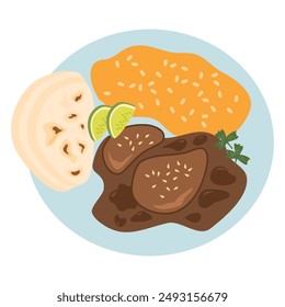 Chicken Breast with Mole Ilustration