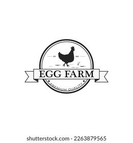 chicken breeder vintage or retro logo,monoline logo,logo intended for chicken business or similar,flat design vector illustration