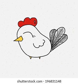 Chicken cartoon.