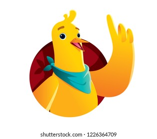 chicken cartoon character