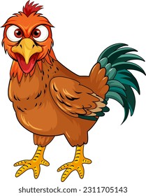 A Chicken Cartoon Character illustration