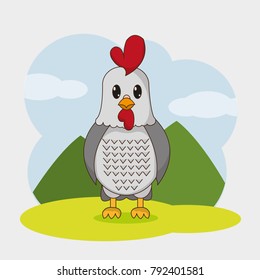 Chicken cartoon design