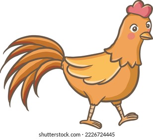 chicken cartoon doodle kawaii anime coloring page cute illustration drawing clipart character chibi manga comics