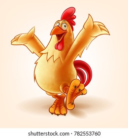 chicken cartoon illustration