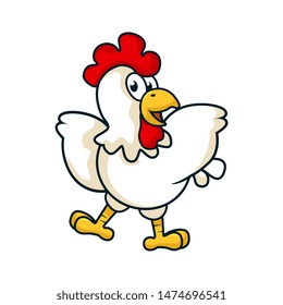 Vector Line Drawing Chicken Wirh Splash Stock Vector (Royalty Free ...