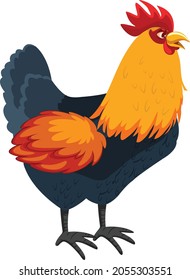 Chicken Cartoon Vector Art Illustration Stock Vector Royalty Free Shutterstock