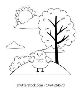 Chicken cartoon vector design vector illustration