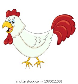 Chicken cartoon vector illustration