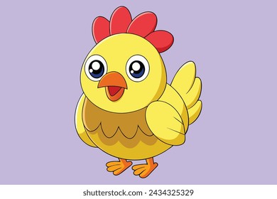 A Chicken cartoon vector illustration