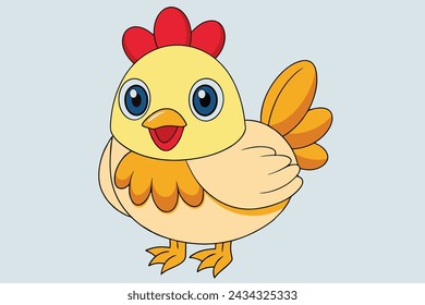 A Chicken cartoon vector illustration